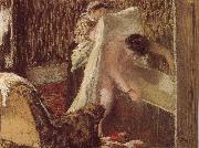 Edgar Degas woman after bath France oil painting artist